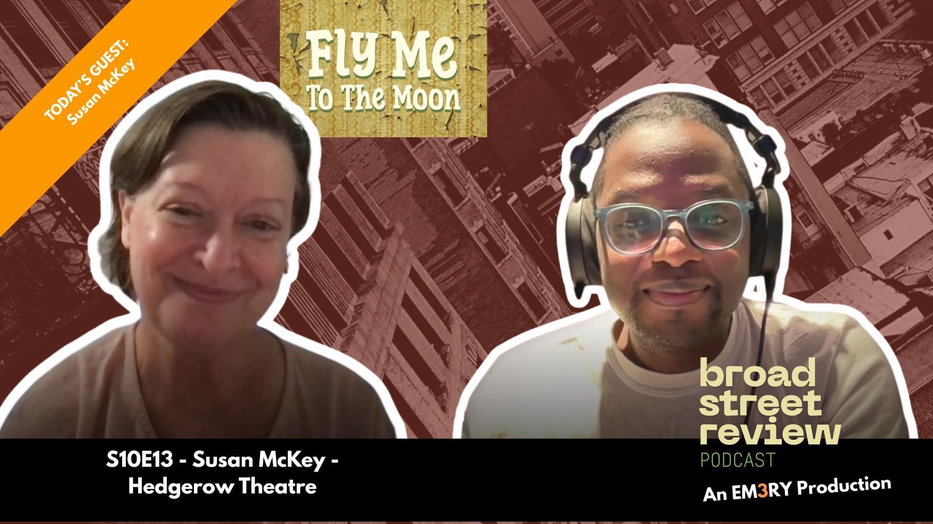 Collage of Susan and Darnelle smiling side by side, with a cityscape behind them, and the BSR & Hedgerow logos.