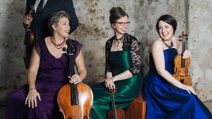 The Franklin Quartet has the music AND the historic sound. (Photo by Tatiana Daubek.)