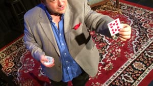Multitalented Philly performer Fred Siegel brings magic to Tongue & Groove. (Photo by Dave Jadico.)