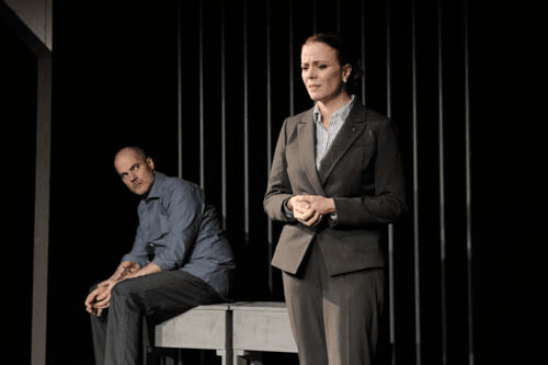 Allen Radway's Ralph and Kirsten Quinn's Agneatha never ring true, despite the actors' skill.  (Photo by Kristine DiGrigoli.)