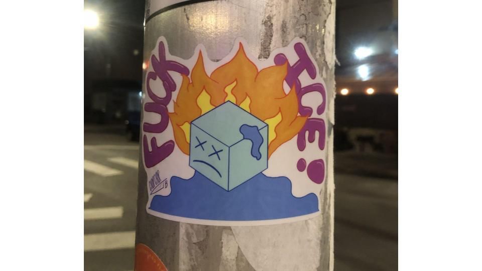 Fuck ICE icecube slide