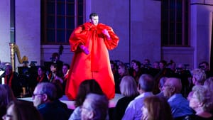 Costumes by Raf Simons abet Anthony Roth Costanzo’s innate theatricality. (Photo by Dominic M. Mercier.)