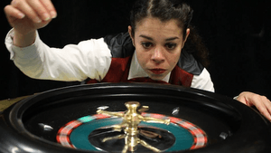 Rachel O'Hanlon-Rodriguez's Narrator tries her luck. (Photo by Ann Marley)