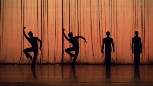 The male dancers of Christopher Wheeldon's "For Four." (Photo by Rosalie O'Connor.)