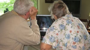 Alaina's grandfather and great-aunt loved staying in touch with their sister on Skype.