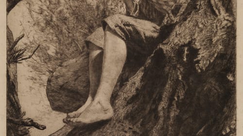 Ellen Day Hale's 1888 'Willow Whistle.' (Photo courtesy of PAFA.)