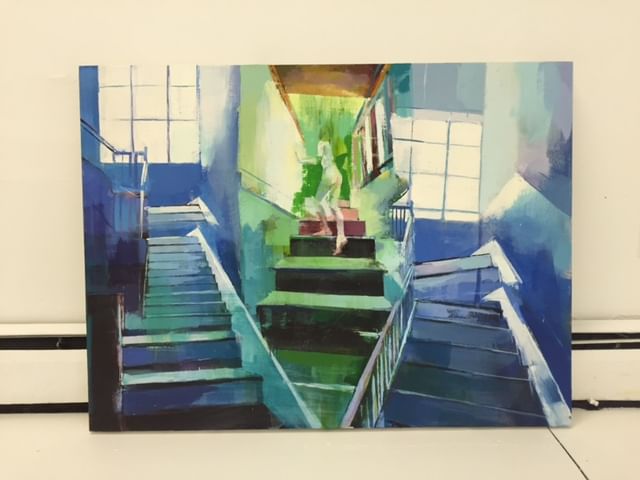 The show features "Green Stairs" by Lara Cantu-Hertzler. Photo by Rocio Cabello.