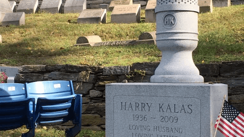 Harry Kalas speaks from the great beyond. (Photo by Anndee Hochman)