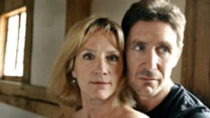 Downie (left) and McGann: Up against the gods, the cast, and London air traffic.