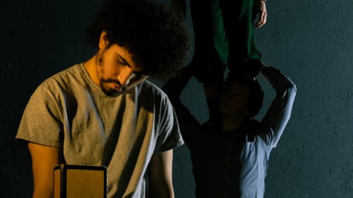 Liam Halstead, Sierra Rhoades, and Kevin Flanagan star in 'Heliopause.' (Photo courtesy of Circadium.)