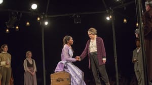 L to R: Savannah Jackson's Katharine sees eye to eye with Emilie Krause's Henry V. (Photo by Alessandra Nicole.)