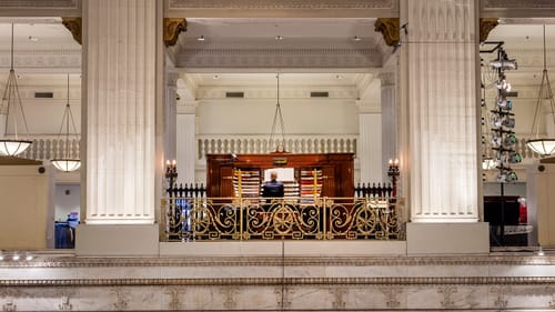 The Metropolitan Opera House was built in 1908 by Oscar Hammerstein I. It's currently under renovation for use as a concert venue. (Photo by Joseph E.B. Elliott.)