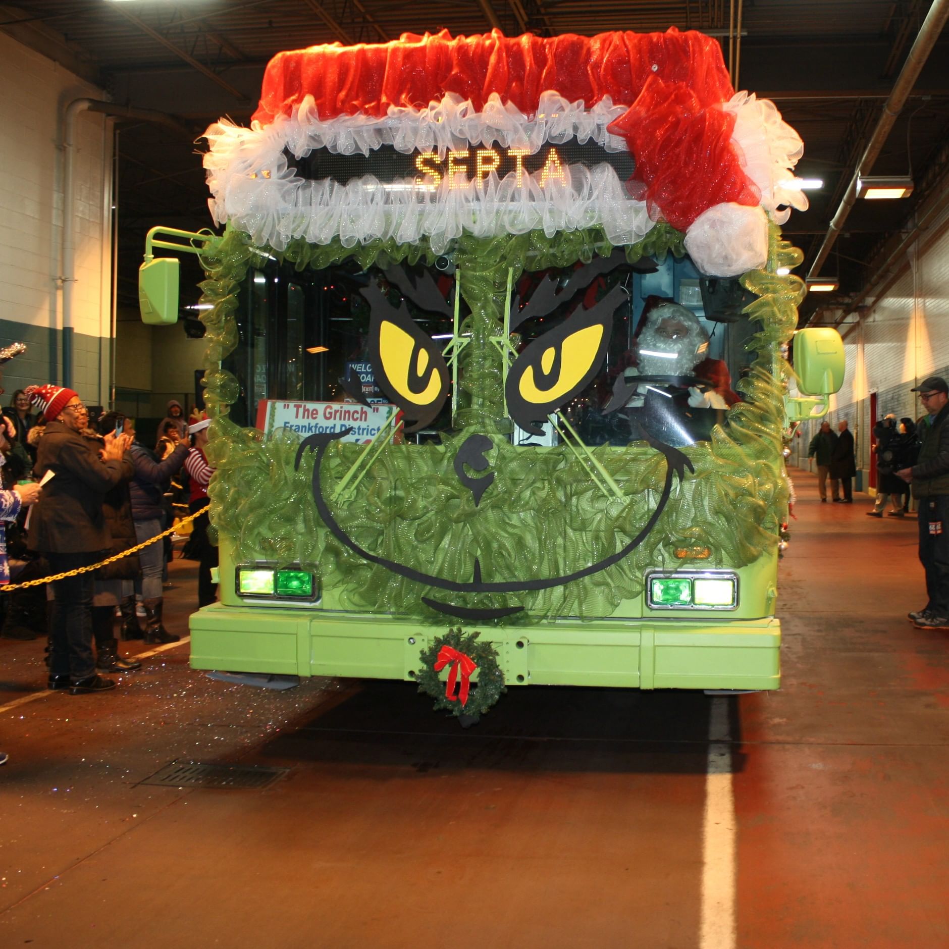SEPTA buses are getting into the spirit, and you can take a festive ride this weekend. (Image courtesy of SEPTA.)
