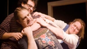 Herman (behind), Lopes, Palfenier: Did Tennessee Williams and Camille Paglia have the right idea? (Photo: Aaron Oster.)