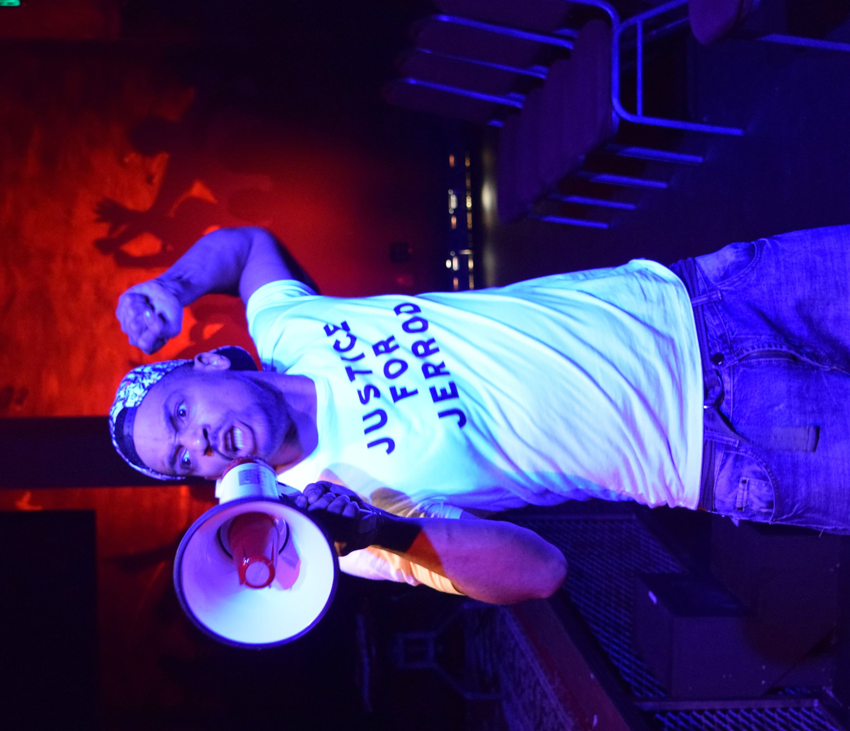 Should political statements come first? Carlo Campbell in ‘Hype Man.’ (Image courtesy of InterAct.)