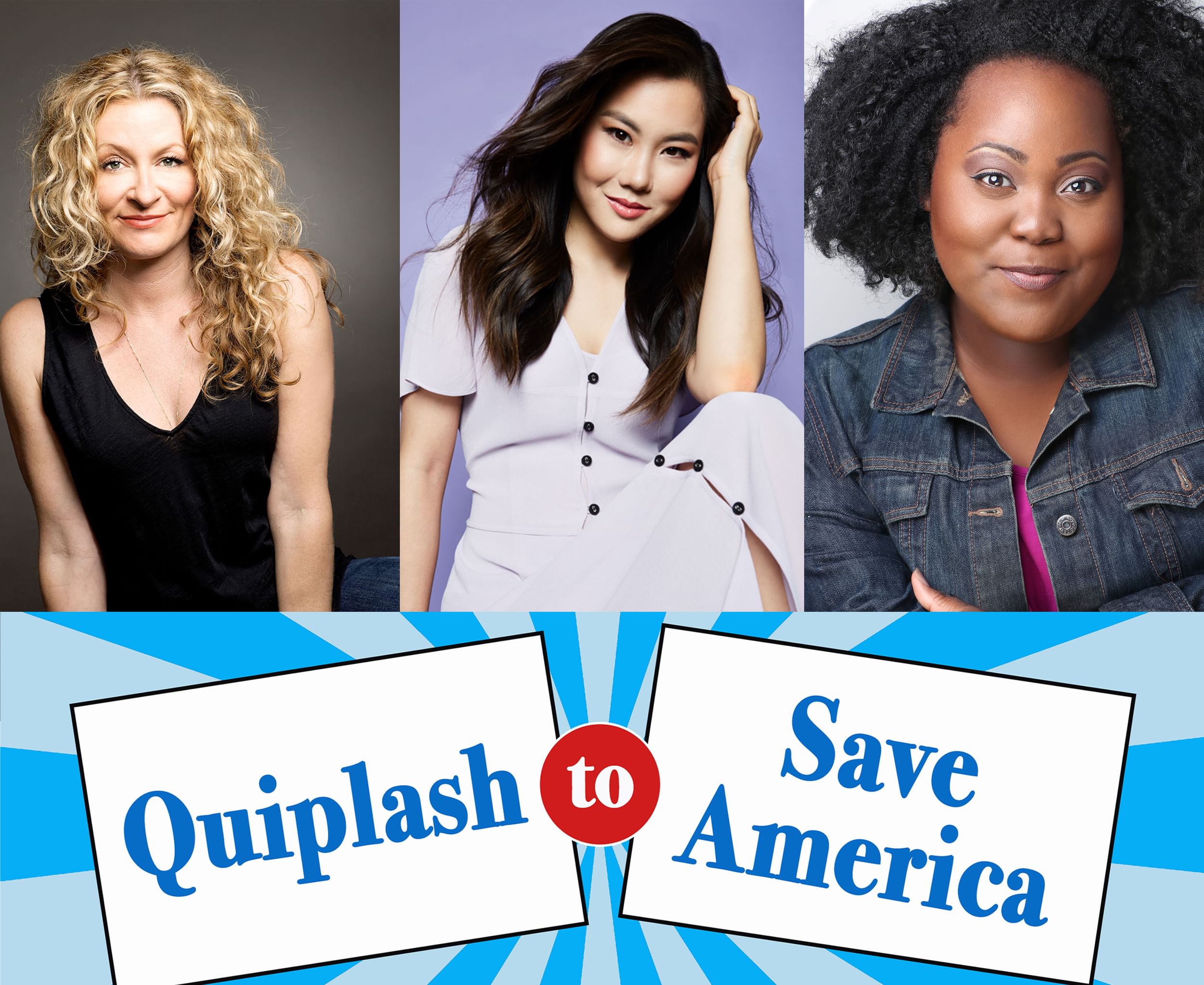 'Quiplash to Save America' will fundraise with comedy weekly in support of democracy. (Image courtesy of Aubrie Williams.)