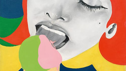 “Ice Cream,” Evelyne Axell, 1964. Collection of Serge Goisse. © Artists Rights Society (ARS), New York/ADAGP, Paris.