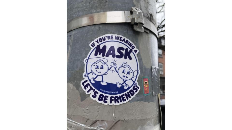 If youre wearing a mask lets be friends slide