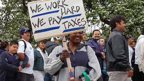 Chicago immigration reform rally. (Photo by Araceli Arroyo, via Creative Commons/Flickr)