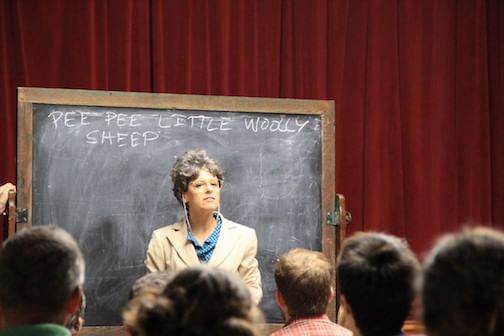 Dawn Marlan teaches an important lesson. Or not. (Photo by Kate Raines/Plate 3 Photography)