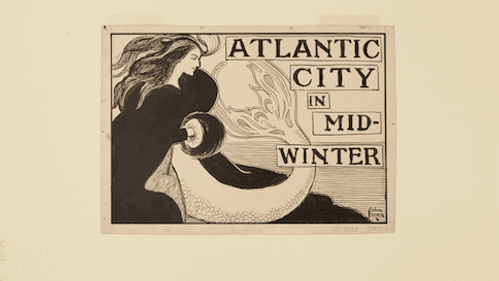 "Atlantic City in Mid Winter," from the Philadelphia Inquirer, December 16, 1894. (Image courtesy of the Delaware Art Museum.)