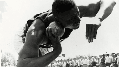 Charles L. Blockson at the 1955 Penn Relays. (Photo by John W. Mosley)