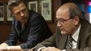 Pitt (left), Richard Jenkins: The not-so-good life.