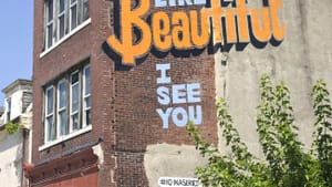 One of Steve Powers's "Love Letter" murals. Photo by Adam Wallacavage for the Mural Arts Program.