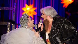 The best of drag and opera: John Jarboe and Stephanie Blythe (as Blythely Oratonio) at Late Night Snacks. (Photo by Johanna Austin; austinart.org.)