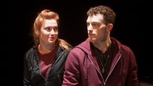 Katie Stahl and Liam Mulshine as Chip and Leper. (Photo courtesy of Inis Nua Theatre Company)