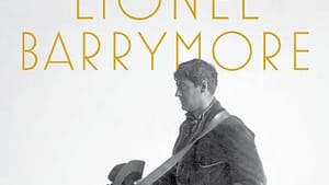 Book cover. A black and white image of Barrymore against a white background