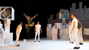 Can this story become a ballet? Roderick Phifer (leaping) and other ensemble members of ‘Little Prince.’ (Photo by Vikki Sloviter.)