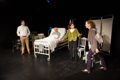From L to R: Kyle Fennie as Curtis, John Zak as  Ben, Renee Richman Weisband as Rita, and Kristen as Lisa. (Photo by Kristine Di Grigoli)