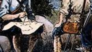 The real Mason and Dixon at work, circa 1765: 'Where haven't we gone before?'