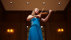 Violinist Claire Bourg will perform her recital on April 30. (Photo by Pete Checchia.)