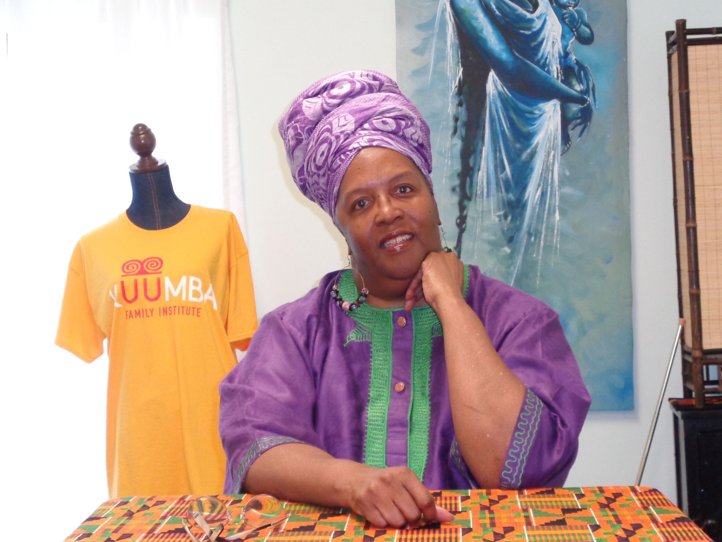 Creating a safe space to elevate and educate: MaMa Akosua Ali-Sabree before the 2019 Locks Conference. (Photo by Crystal Sparrow.)