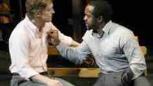 Luigi Smiling as Malcolm, Albert Jones as MacDuff: Exiles in a novel setting.