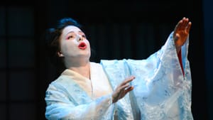 Yulia Lysenko sings Cio-Cio-san just right, but gives a "passively acted" performance. (Photo by Jessi Franko Designs LLC.)