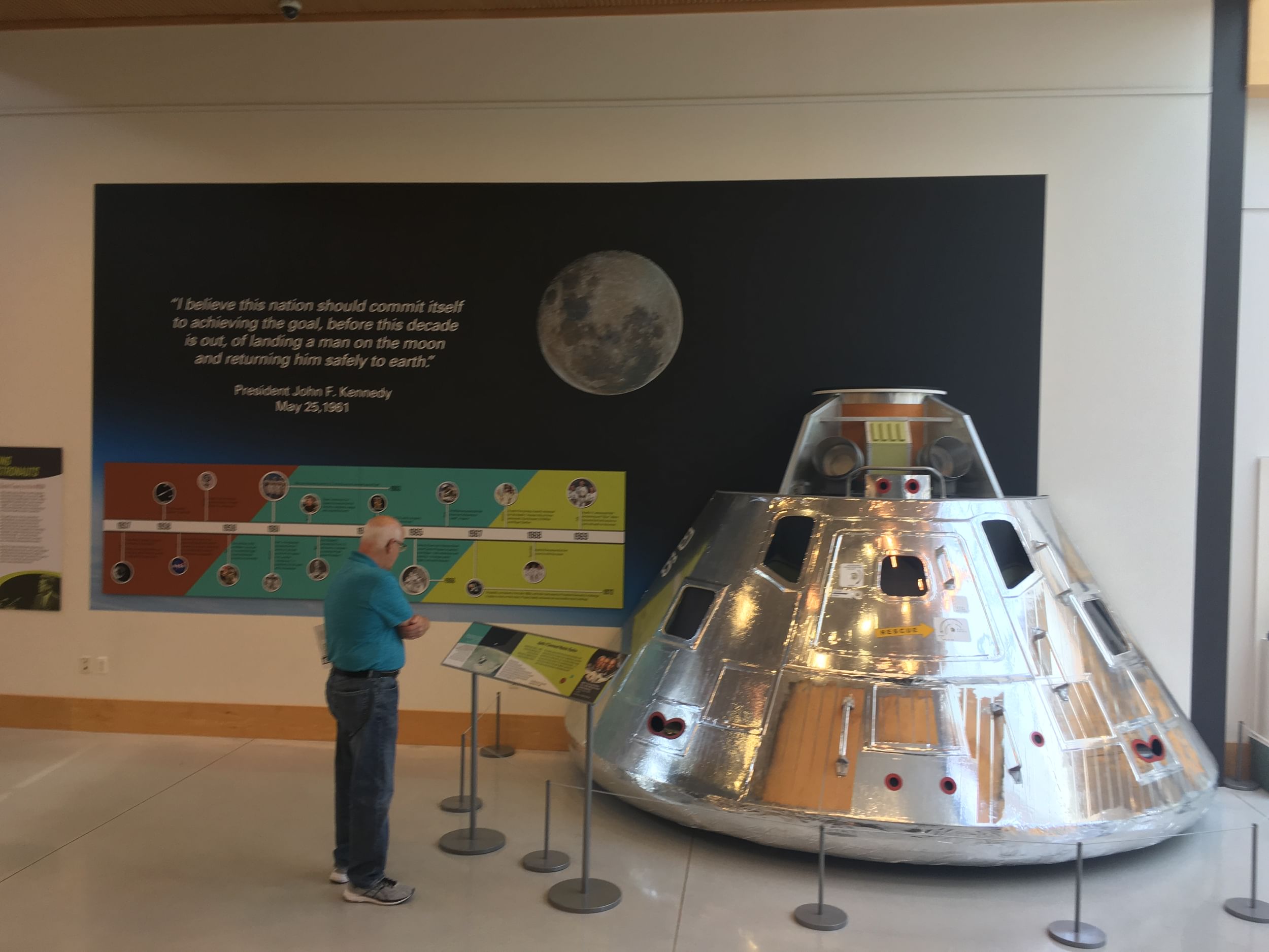 Check out a model of the Apollo 11 lunar module at the Mercer Museum. (Photo by Michelle Nugent.)