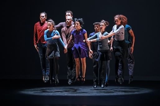 The company takes a leap in Osnel Delgado's '24 Hours and a Dog.' (Photo by Bill Hebert)