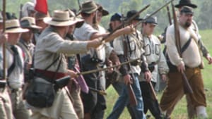 Charge! And pull in that gut, too.