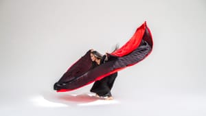 More than a red hem in Martha Graham’s ‘Chronicle.’ (Photo by Brigid Pierce/Hibbard Nash Photography.)
