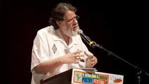 Poet Martín Espada has a few words about the current political climate. (Photo by T. Charles Erickson)