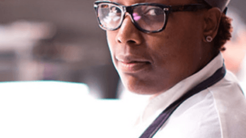 Mashama Bailey is the film's sole chef of color, shown only in one brief segment. (Photo via thegreyrestaurant.com.)