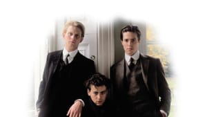 L to R: James Wilby's Maurice, Rupert Graves's Alec, and Hugh Grant's Clive in the 1987 film 'Maurice.' (Photo via IMDB.)