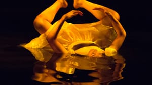 Turned to gold: Leigha Kato as Midas’s Daughter. (Photo by Mark Garvin)