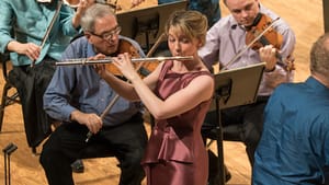 Mimi Stillman, doing the Lord's work. (Photo courtesy of Chamber Orchestra FIRST EDITIONS)