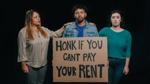 No-one is guaranteed a place in the neighborhood: Anjoli Santiago, Freddy Amill, and Emily Fernandez in ‘MinorityLand.’ (Photo by Alex Medvick Photography.)