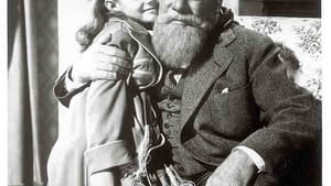Natalie Wood and Edmund Gwenn in the '47 film: What big whiskers you have, Santa!
