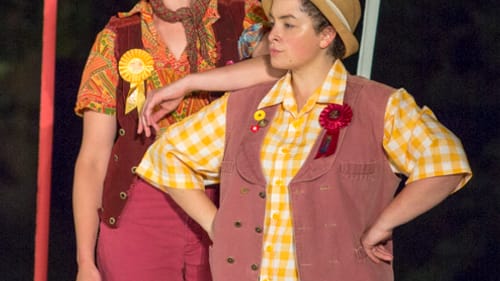 Hannah Van Sciver's Dogberry and Krystal Rosa's Verges add extra comic relief, though occasionally a bit too much. (Photo by Alessandra Nicole.)